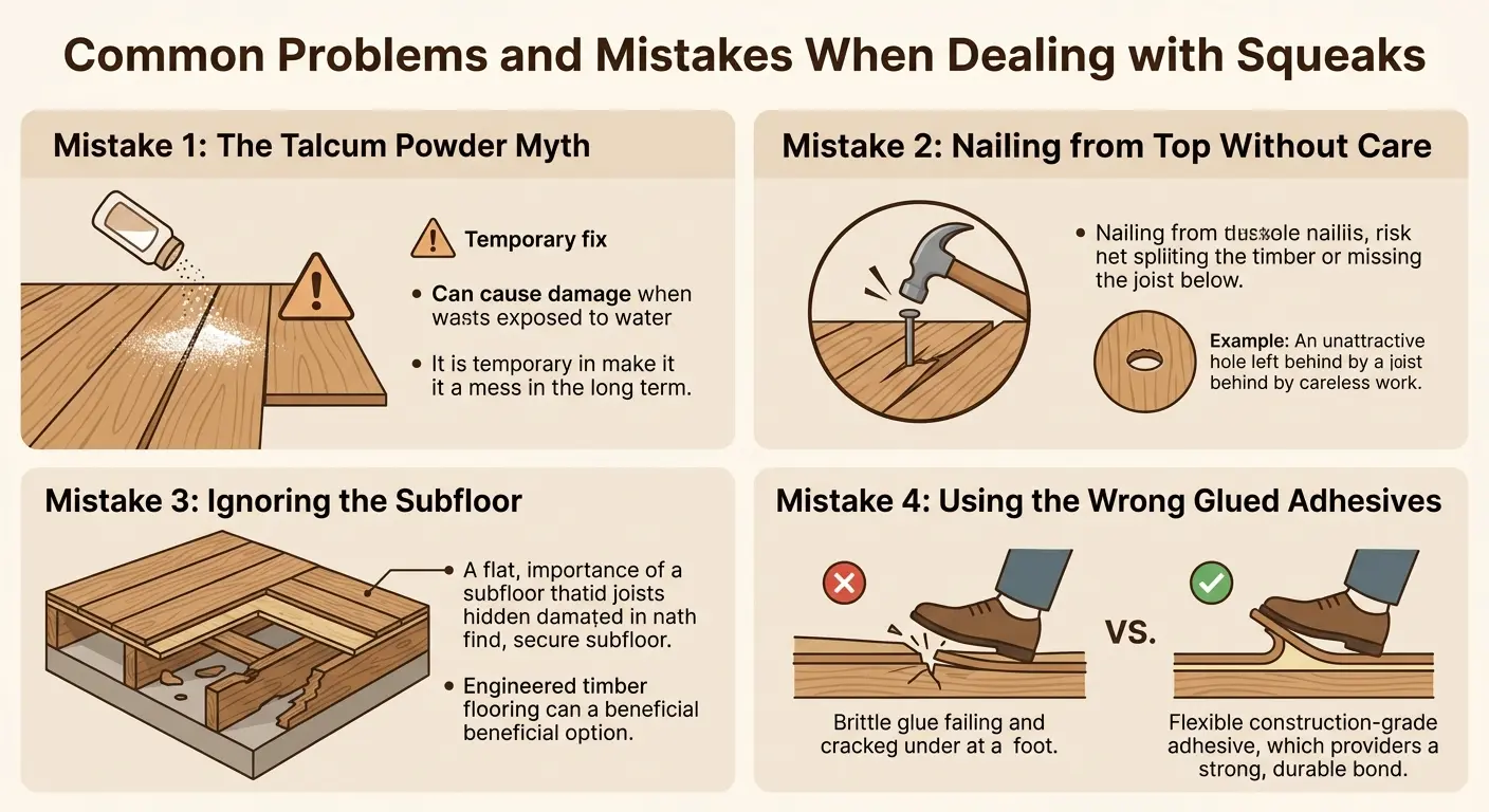 Common Problems and Mistakes When Dealing with Squeaks