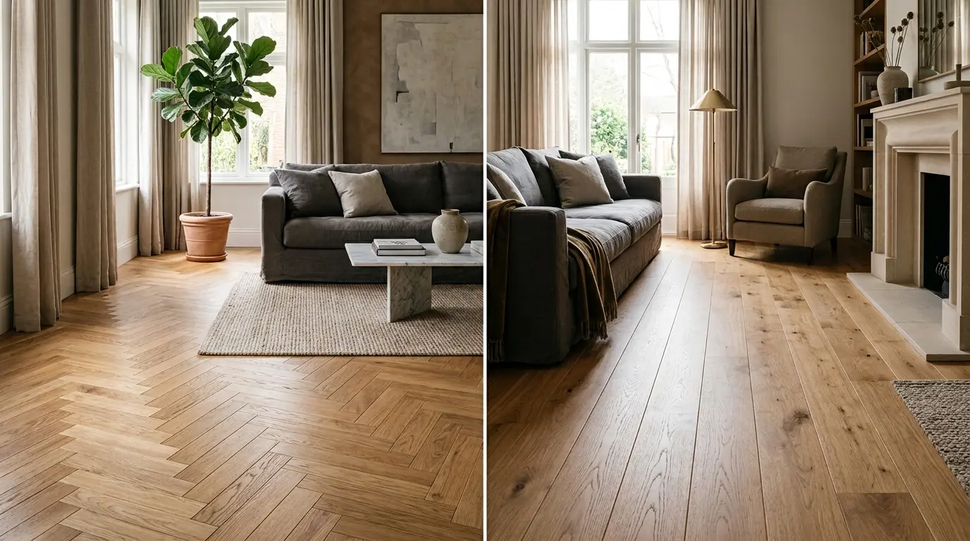 Herringbone vs Straight Flooring